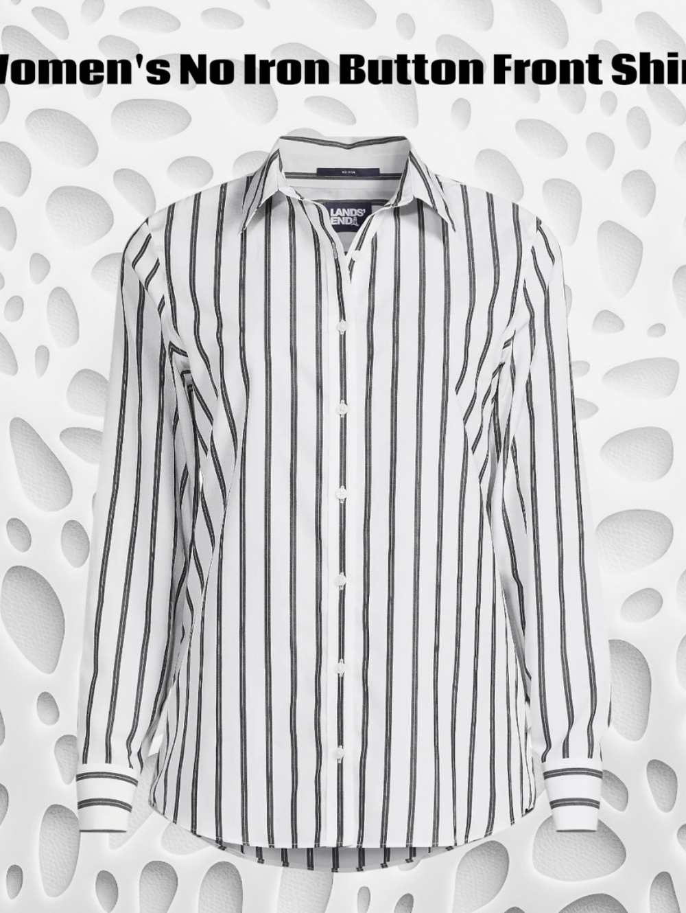 Lands' End Women's No Iron Button Front Shirt